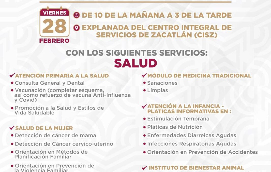 Zacatlán tendrá la primera Jornada Multidisciplinaria de Servicios del Gobierno del Estado