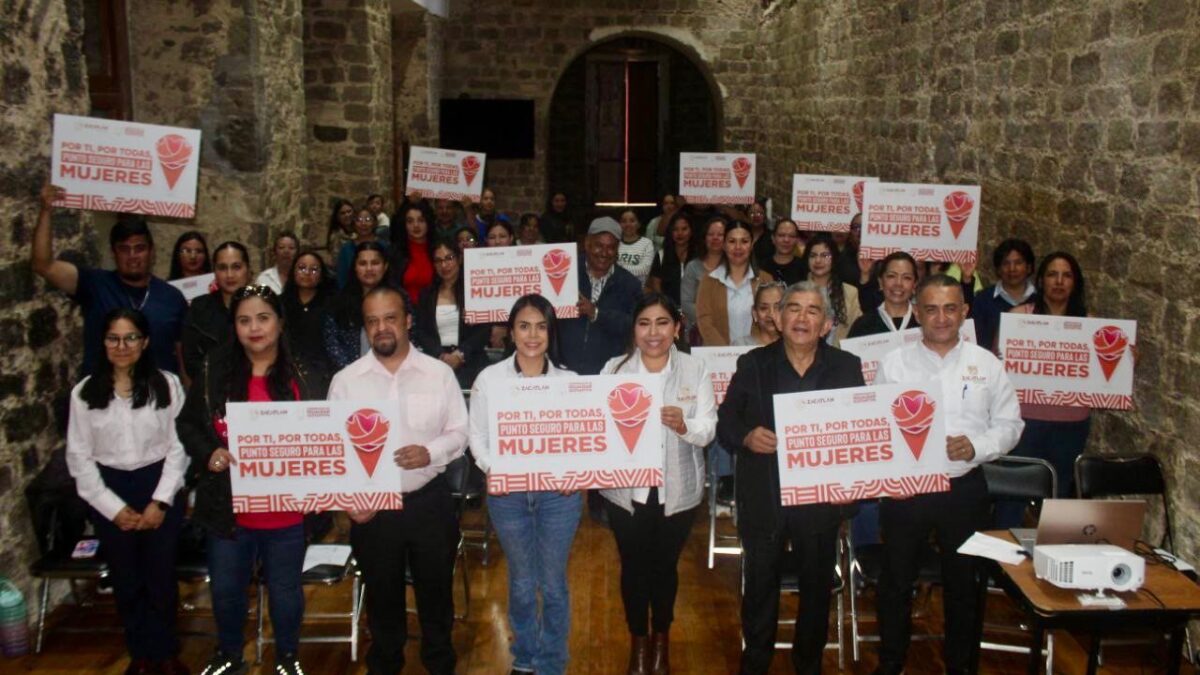 Instalan puntos seguros para las mujeres en Zacatlán y sus comunidades