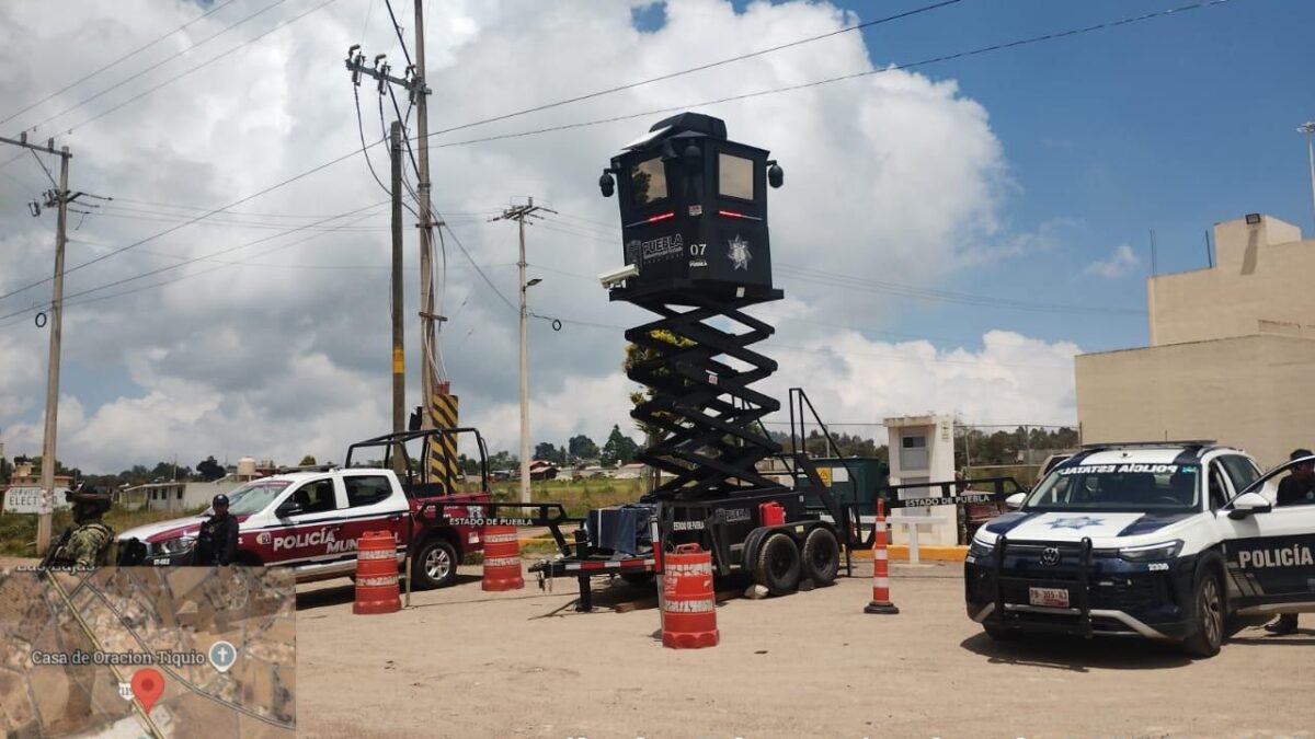 Llega Torre de videovigilancia a Zacatlán