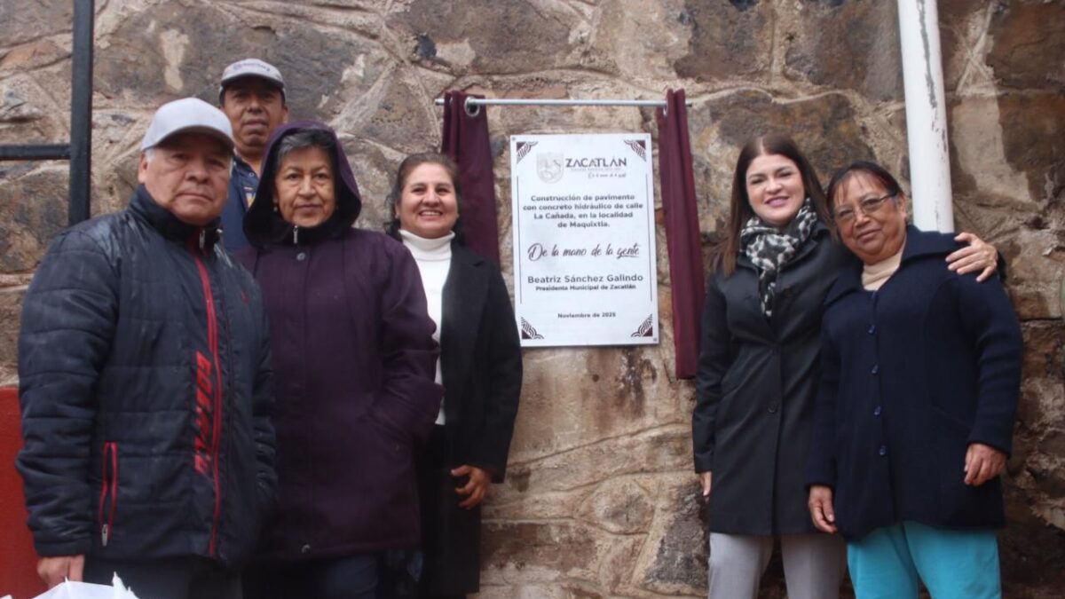 Calle “La Cañada” transformará la vida de vecinas y vecinos de Maquixtla