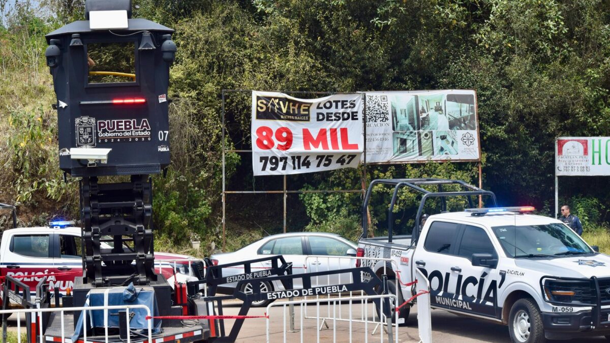 Fortalecen seguridad de Zacatlán con torre de videovigilancia