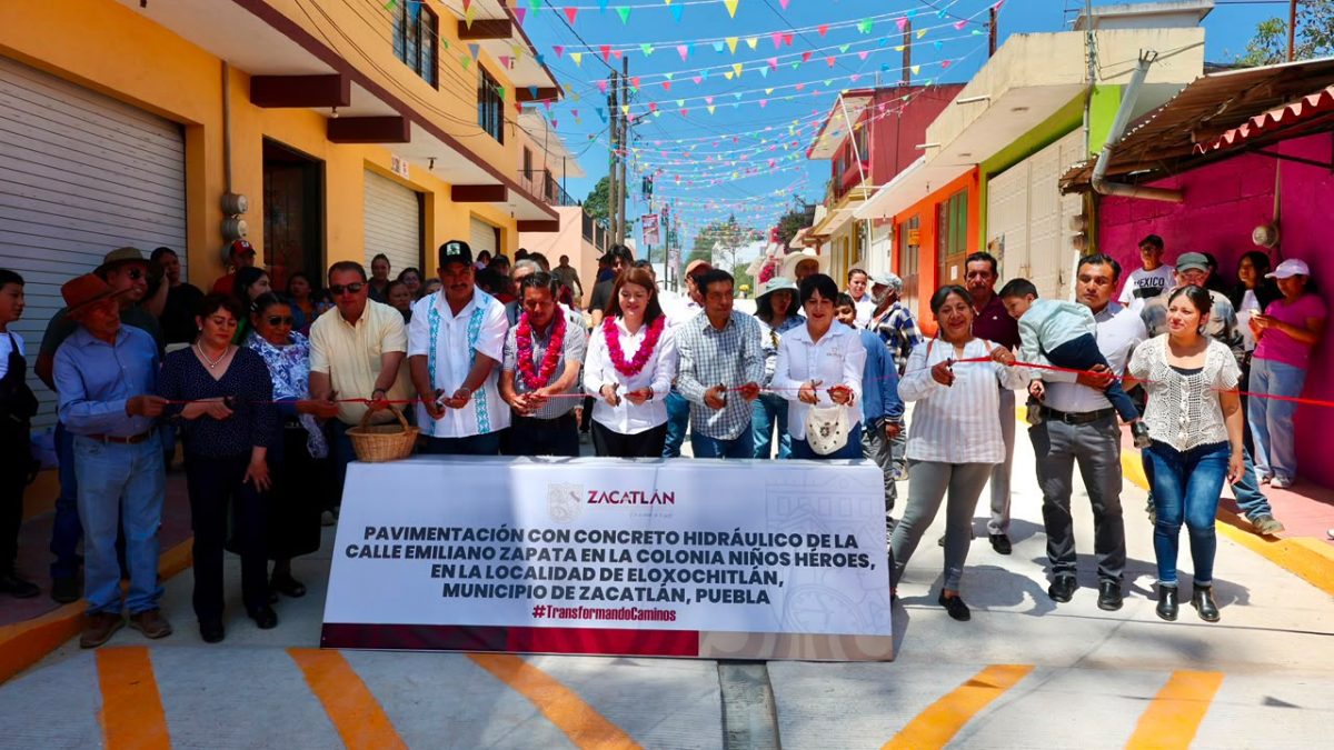 #PromesaCumplida: Bety Sánchez entrega calle en Eloxochitlán
