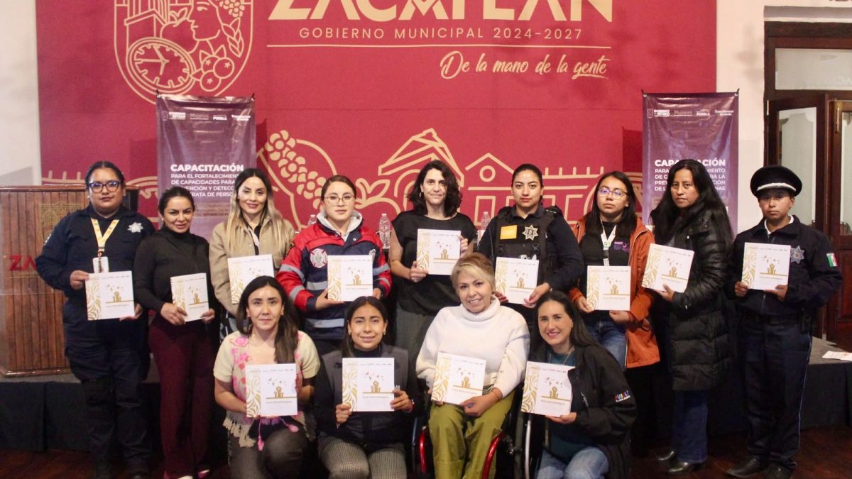 En Zacatlán se capacitan vs la trata de personas